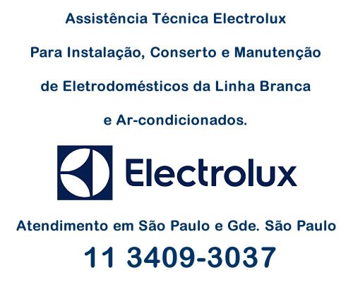 Electrolux serviço autorizado sp